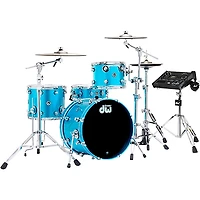 DWe Collector's Series DrumLink -Piece Acoustic-Electronic Drum Set with V71 Sound Module