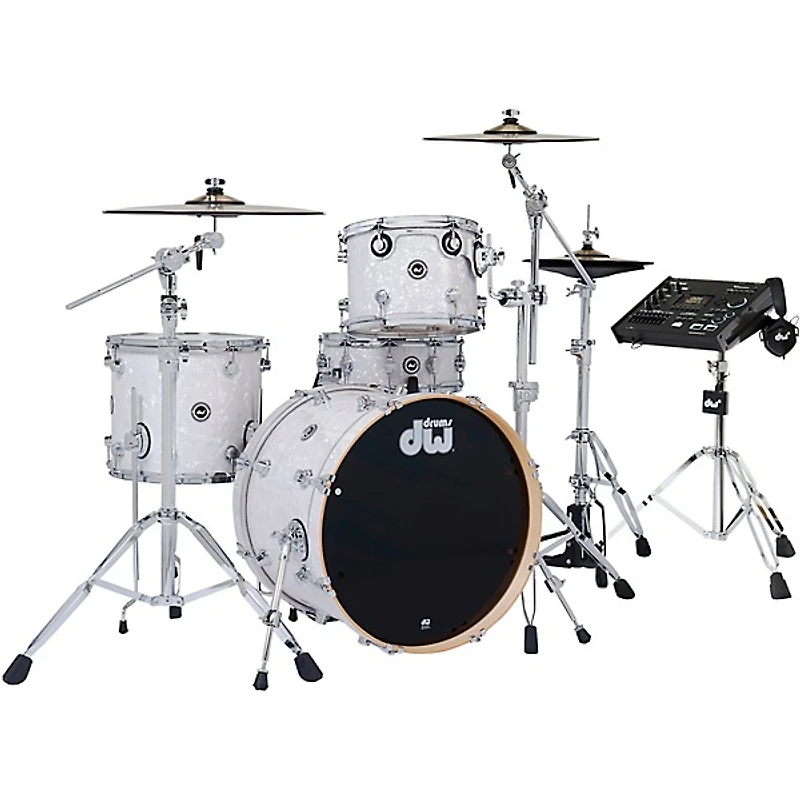 DWe Collector's Series DrumLink -Piece Acoustic-Electronic Drum Set with V71 Sound Module