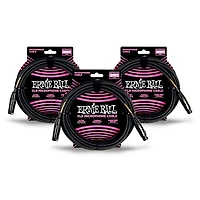 Ernie Ball XLR Microphone Cable 3-Pack Bundle
