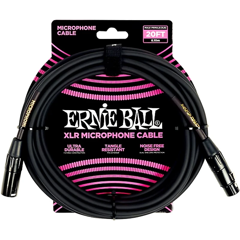 Ernie Ball XLR Microphone Cable 3-Pack Bundle