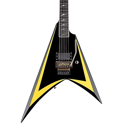 ESP LTD Alexi Laiho Arrowhead SE 20th Anniversary Electric Guitar - Black with Yellow Bevels