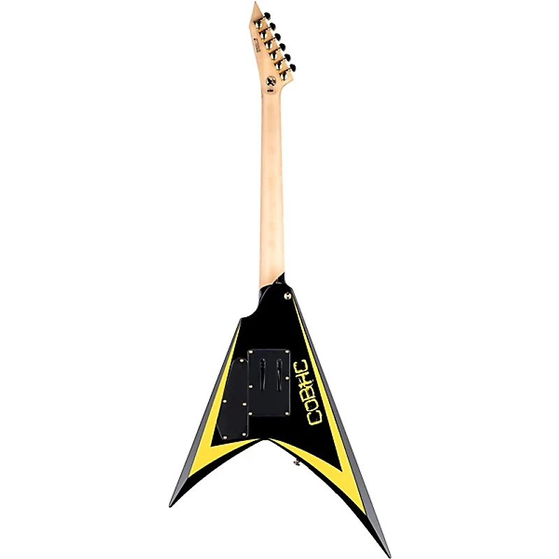 ESP LTD Alexi Laiho Arrowhead SE 20th Anniversary Electric Guitar - Black with Yellow Bevels
