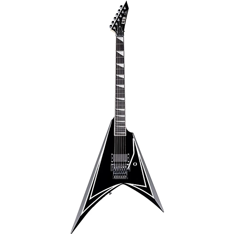 ESP LTD Alexi Laiho Sawtooth SE 20th Anniversary Electric Guitar - Black with White Pinstripes
