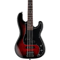 ESP LTD Surveyor-204DX Electric Bass Guitar - Red Burst