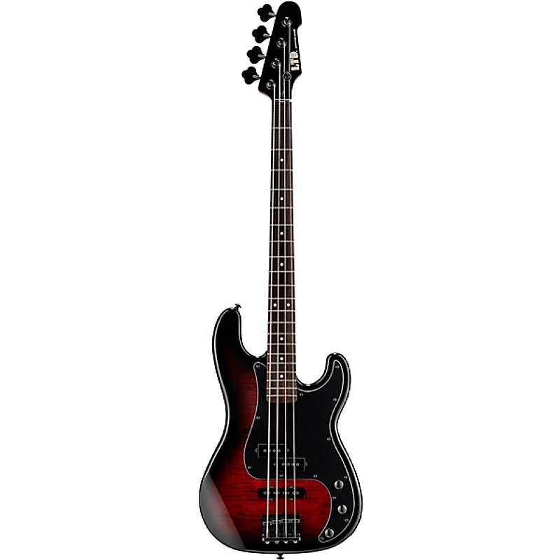 ESP LTD Surveyor-204DX Electric Bass Guitar - Red Burst