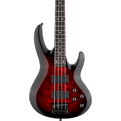 ESP LTD B-204DX Electric Bass Guitar - Red Burst