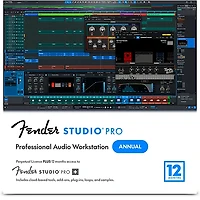 Fender Studio Pro 8 DAW Music Production Software With 12-Month Pro+ - Upgrade From 6-Month Demo