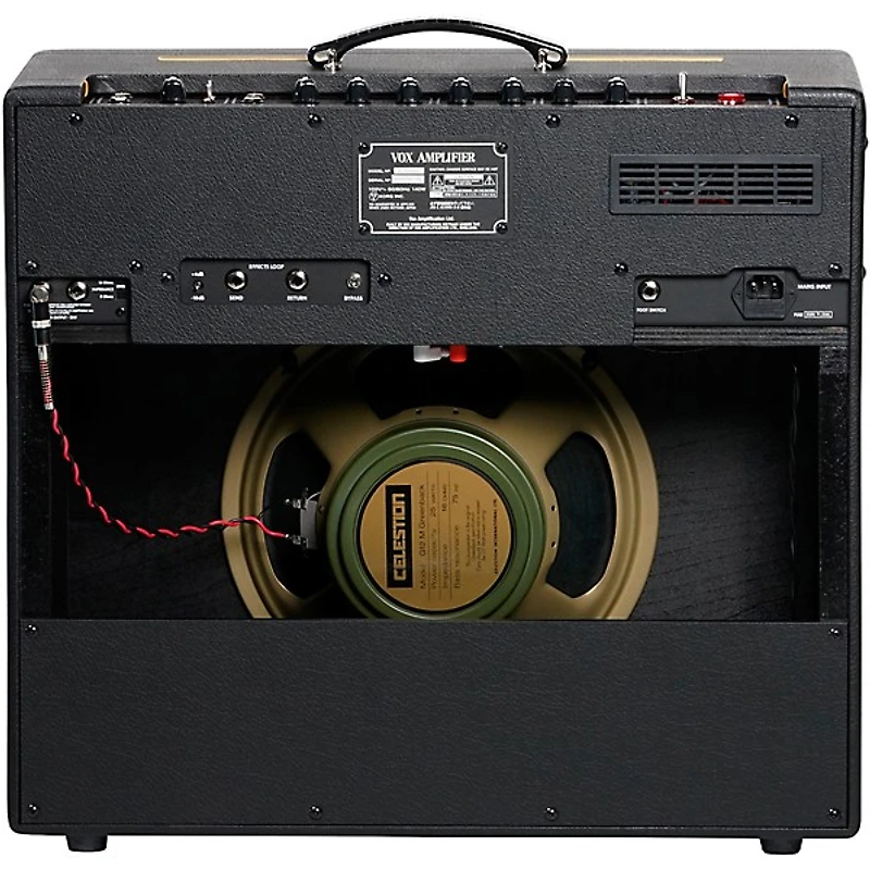 VOX AC15HWR1 Handwired Tube Guitar Combo Amp with Celestion Greenback - Black