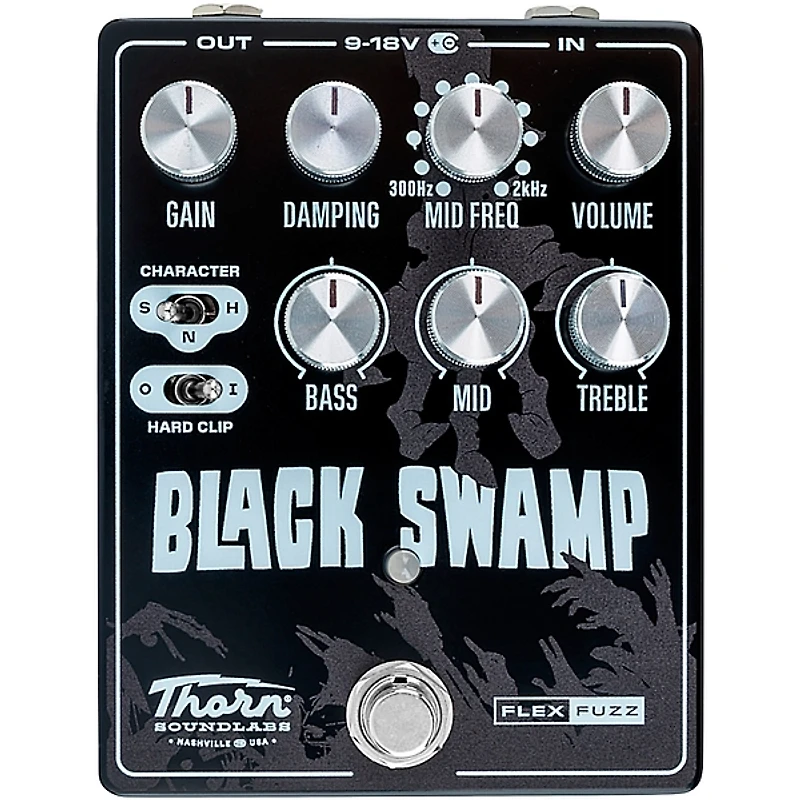 Thorn Soundlabs Black Swamp Flex Fuzz Effects Pedal Black