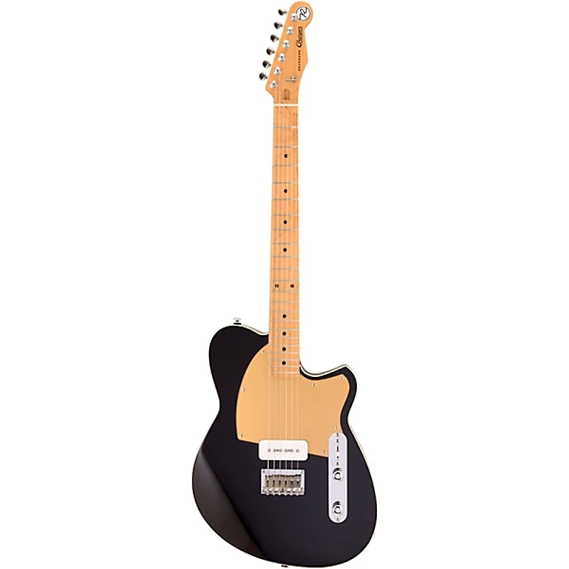 Reverend Charger JR Electric Guitar With Maple Fingerboard - Midnight Black