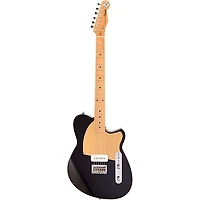 Reverend Charger JR Electric Guitar With Maple Fingerboard - Midnight Black