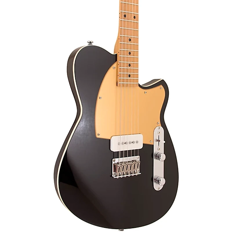 Reverend Charger JR Electric Guitar With Maple Fingerboard - Midnight Black