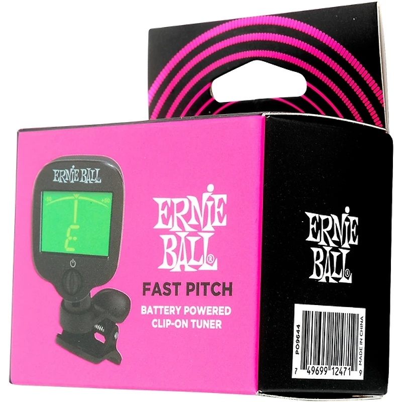 Ernie Ball Fast Pitch Clip-On Tuner - Black