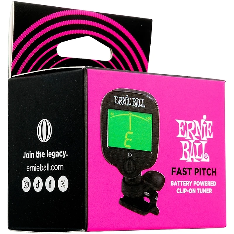 Ernie Ball Fast Pitch Clip-On Tuner - Black