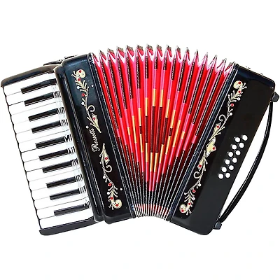 Rossetti 2512 25-Key Piano Accordion - Black