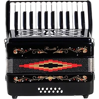Rossetti 2512 25-Key Piano Accordion - Black