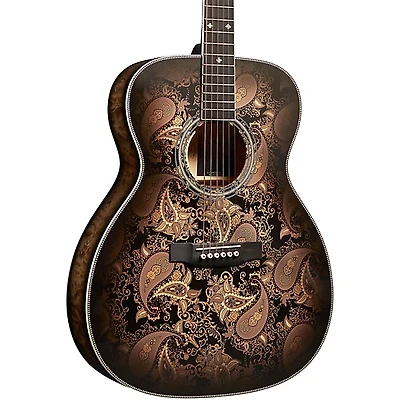 Martin Custom Shop M Paisley Acoustic-Electric Guitar - Ember Burst