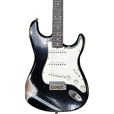 Fender Custom Shop 60s Compound Radius Stratocaster Relic Electric Guitar Apprentice Built by George Ruiz Black