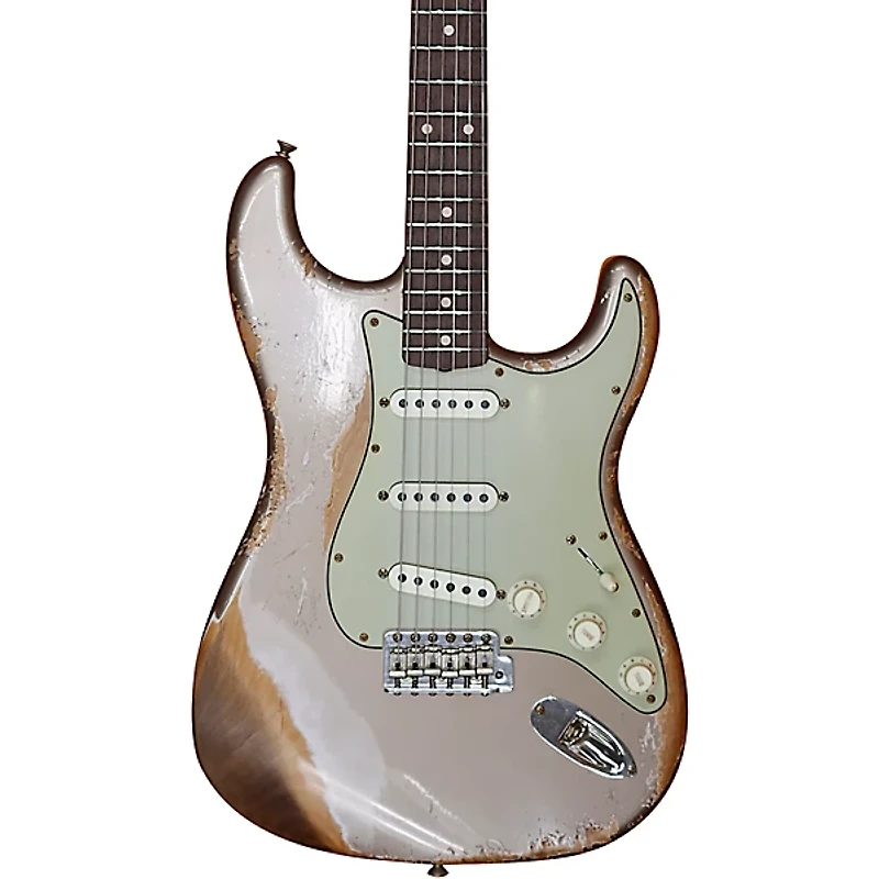 Fender Custom Shop Limited Edition 62/63 Stratocaster Super Heavy Relic Electric Guitar Shoreline Gold