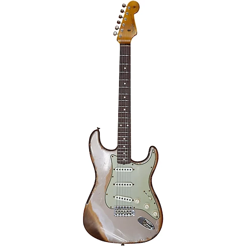 Fender Custom Shop Limited Edition 62/63 Stratocaster Super Heavy Relic Electric Guitar Shoreline Gold