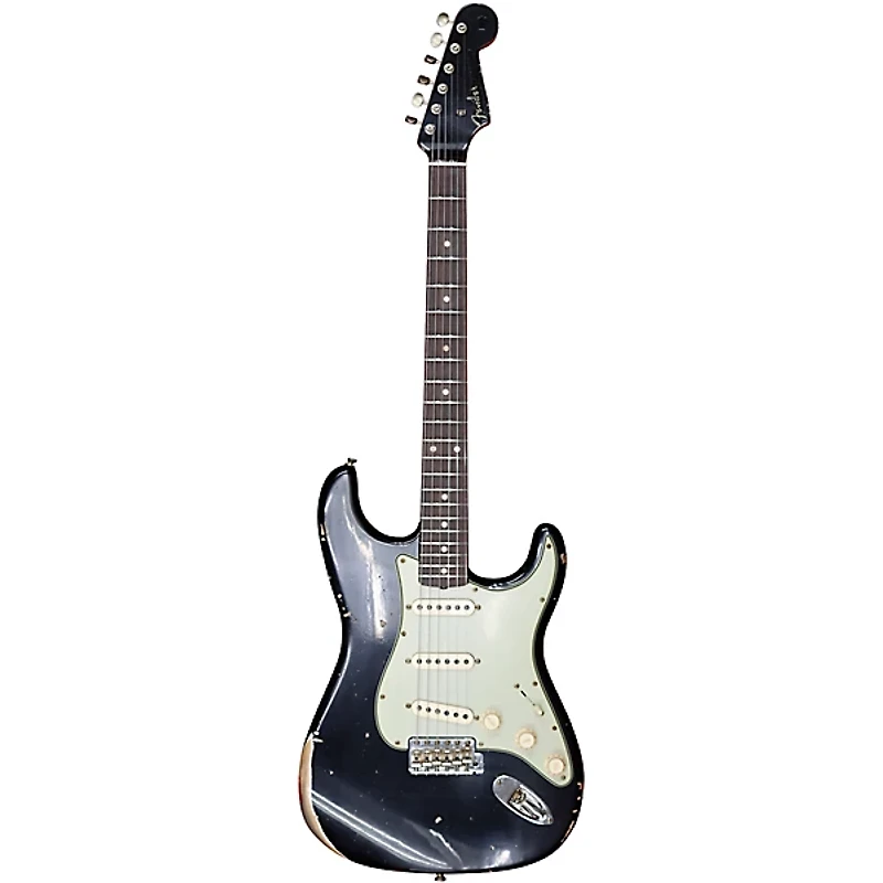 Fender Custom Shop Limited Edition 1960 Stratocaster Relic Electric Guitar Black
