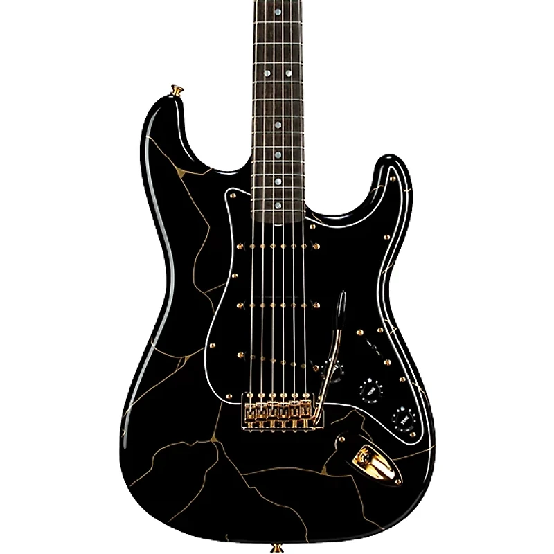 Fender Custom Shop Kintsugi Stratocaster NOS Electric Guitar Master Built by David Brown Black