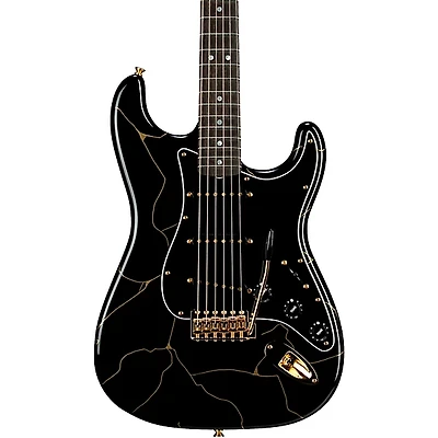 Fender Custom Shop Kintsugi Stratocaster NOS Electric Guitar Master Built by David Brown Black
