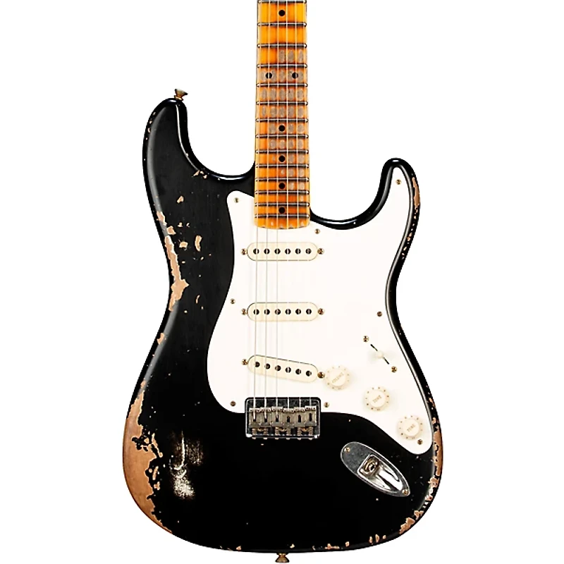 Fender Custom Shop 1956 Hardtail Stratocaster Heavy Relic Electric Guitar Black