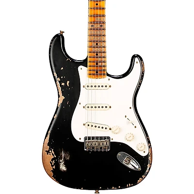 Fender Custom Shop 1956 Hardtail Stratocaster Heavy Relic Electric Guitar Black