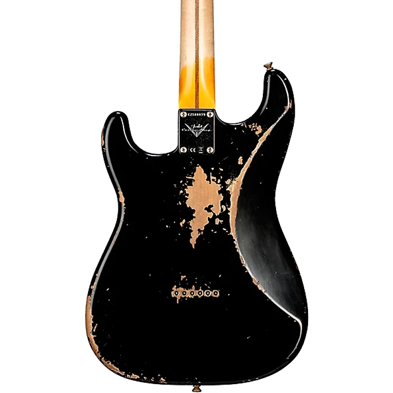 Fender Custom Shop 1956 Hardtail Stratocaster Heavy Relic Electric Guitar Black