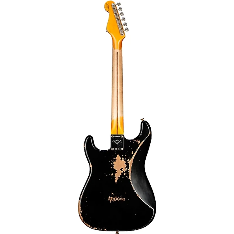 Fender Custom Shop 1956 Hardtail Stratocaster Heavy Relic Electric Guitar Black