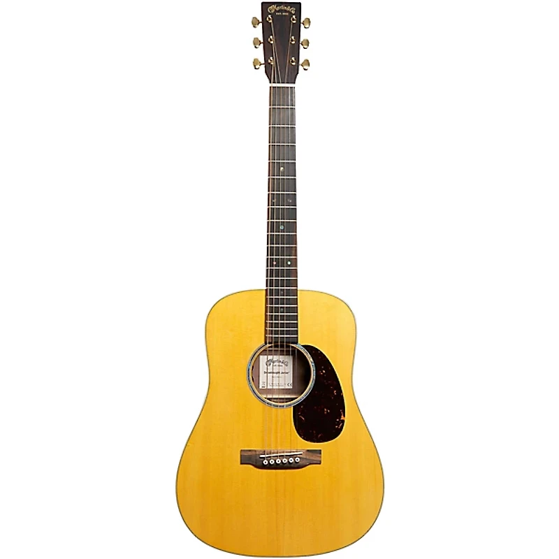 Martin D Jr E Walnut Dreadnought Acoustic-Electric Guitar - Natural