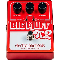 Electro-Harmonix Big Muff Pi 2 Fuzz Pedal With Tone Wicker - Red