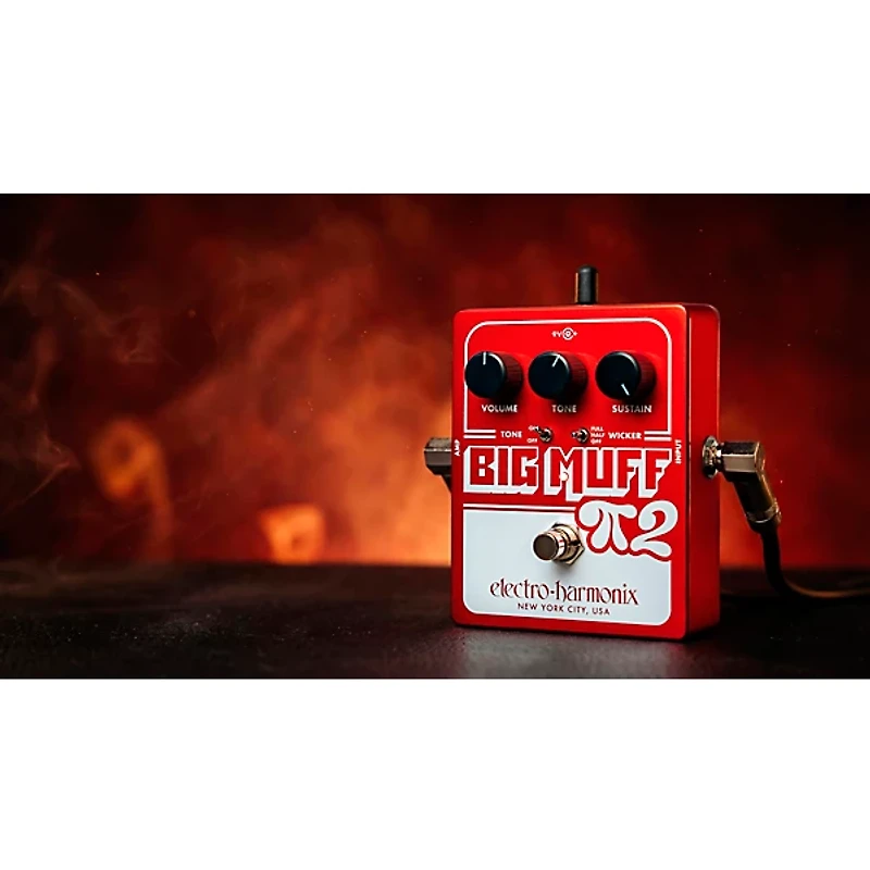 Electro-Harmonix Big Muff Pi 2 Fuzz Pedal With Tone Wicker - Red