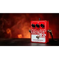 Electro-Harmonix Big Muff Pi 2 Fuzz Pedal With Tone Wicker - Red