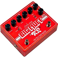 Electro-Harmonix Deluxe Big Muff Pi 2 Fuzz Effects Pedal With Tone Wicker - Red