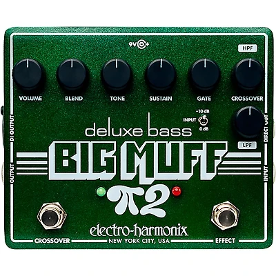 Electro-Harmonix Deluxe Bass Big Muff Pi 2 Fuzz Pedal - Green