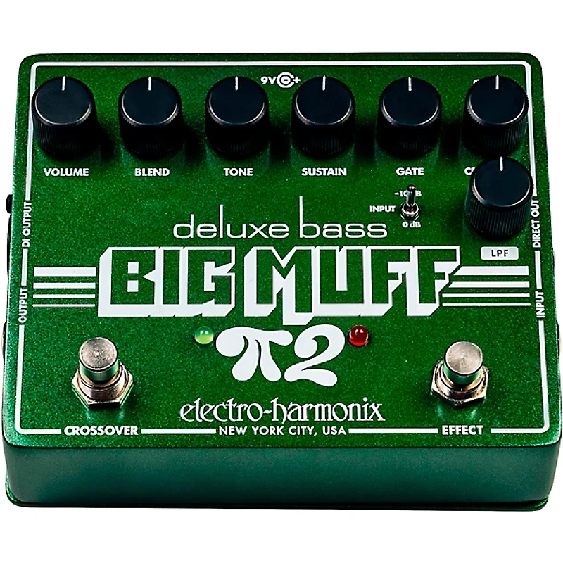Electro-Harmonix Deluxe Bass Big Muff Pi 2 Fuzz Pedal - Green