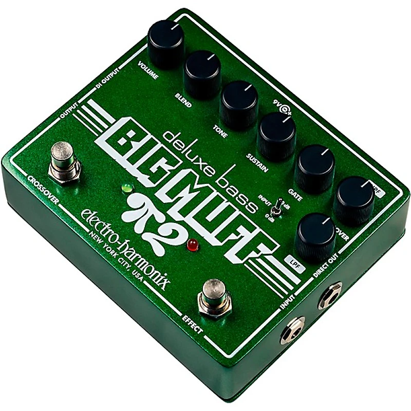 Electro-Harmonix Deluxe Bass Big Muff Pi 2 Fuzz Pedal - Green