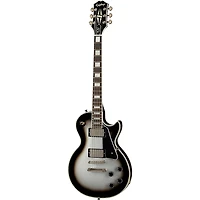 Epiphone Les Paul Custom Electric Guitar and ICON Series Gig Bag Bundle - Silver Burst