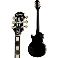 Epiphone Les Paul Custom Electric Guitar and ICON Series Gig Bag Bundle - Silver Burst