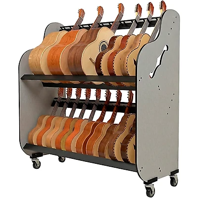 A&S Crafted Products Band Room Double-Stack Mariachi Instrument Storage Rack