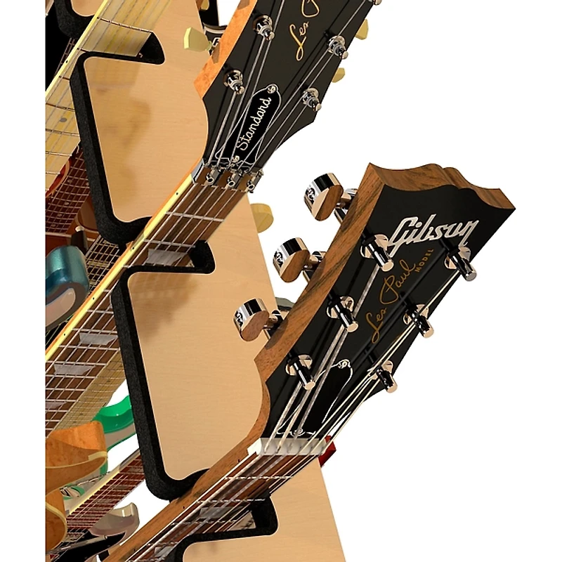 A&S Crafted Products Session-Pro Double-Stack Mobile Guitar and Case Storage Rack