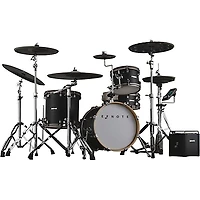 EFNOTE Pro 500X Special Electronic Drum Set - Black Oak Wrap