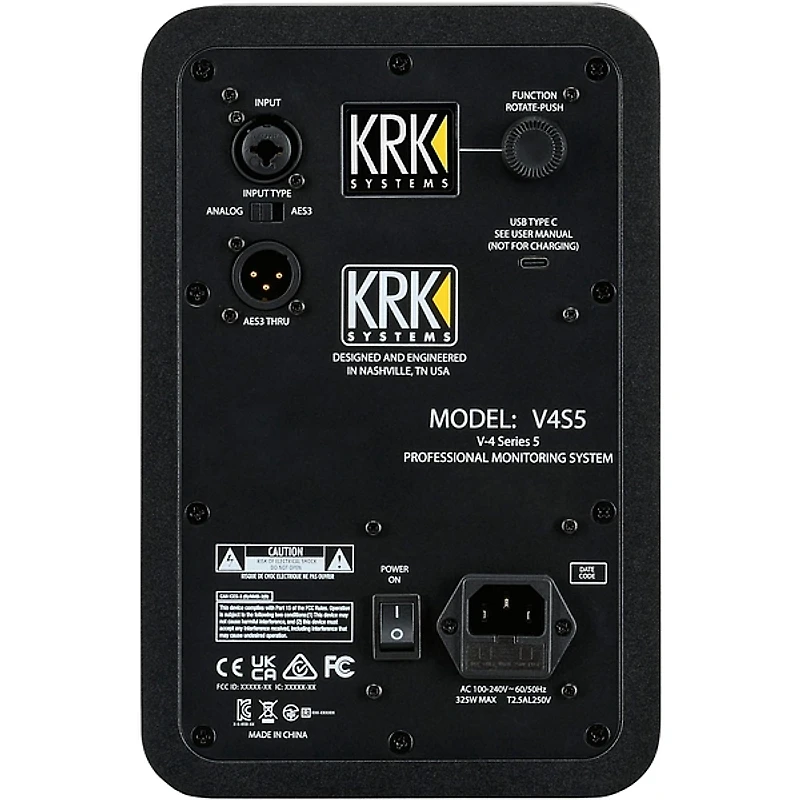 KRK V-Series Five V4 4" Powered Studio Monitor