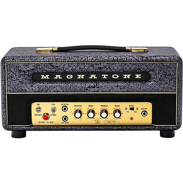 Magnatone Slash Signature Collection Baby M-80 12W Tube Guitar Amp Head - Purple Python