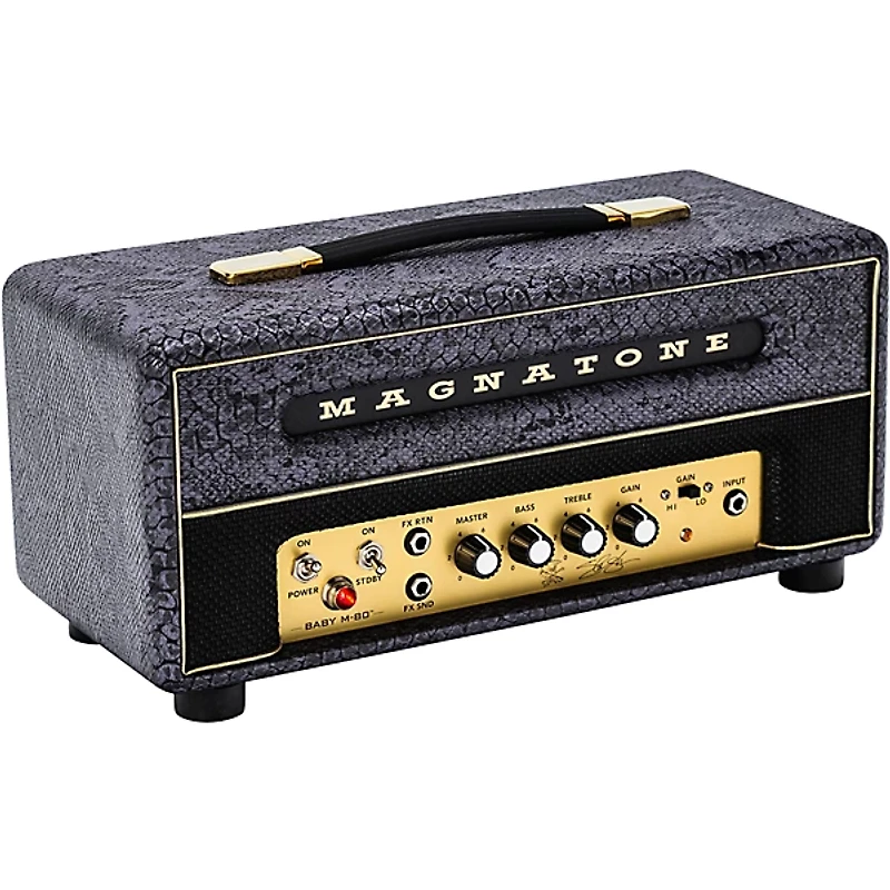 Magnatone Slash Signature Collection Baby M-80 12W Tube Guitar Amp Head - Purple Python