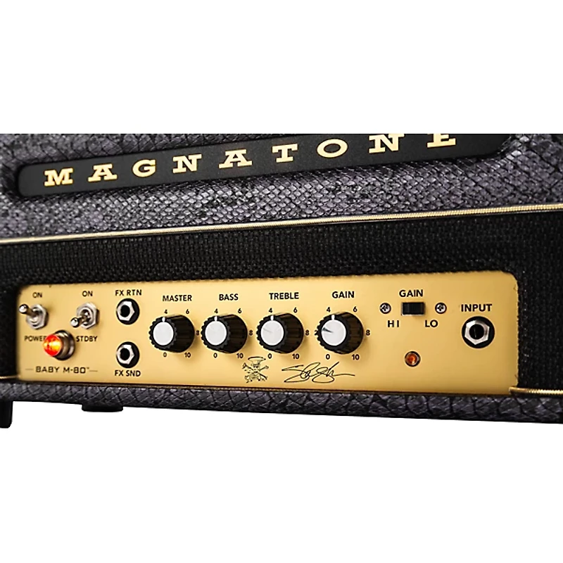 Magnatone Slash Signature Collection Baby M-80 12W Tube Guitar Amp Head - Purple Python