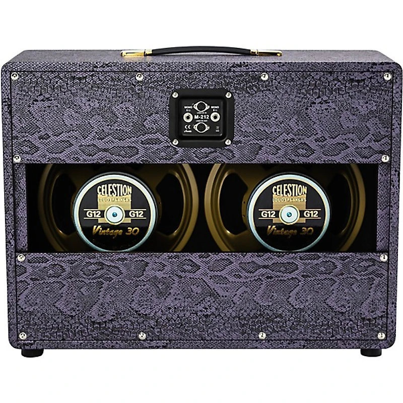 Magnatone Slash Signature Collection Super Fifty-Nine M-80 180W 2x12" Guitar Speaker Cabinet - Purple Python
