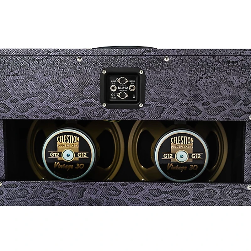 Magnatone Slash Signature Collection Super Fifty-Nine M-80 180W 2x12" Guitar Speaker Cabinet - Purple Python